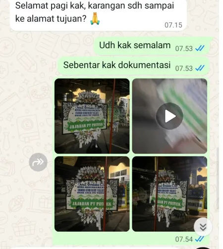 Pengiriman Papan Bunga Selamat Cimone