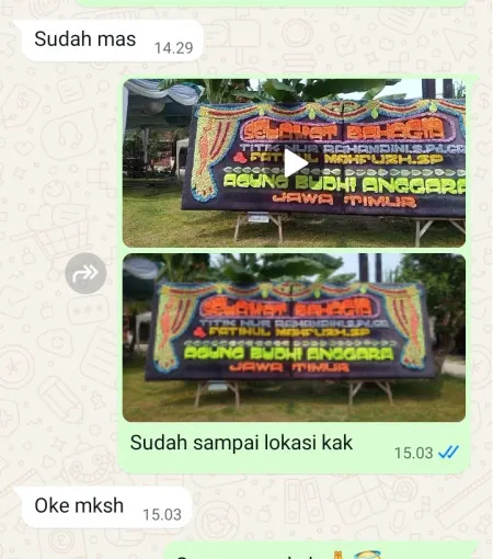 Pengiriman Papan Bunga Cimone