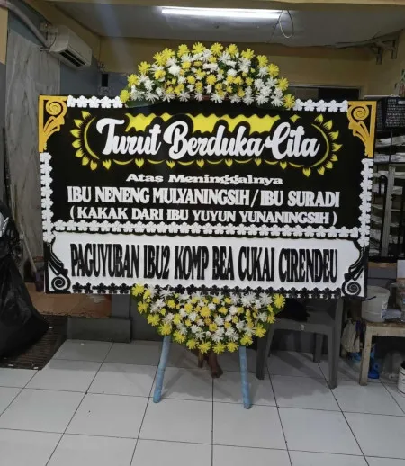 Papan Bunga Duka Cimone